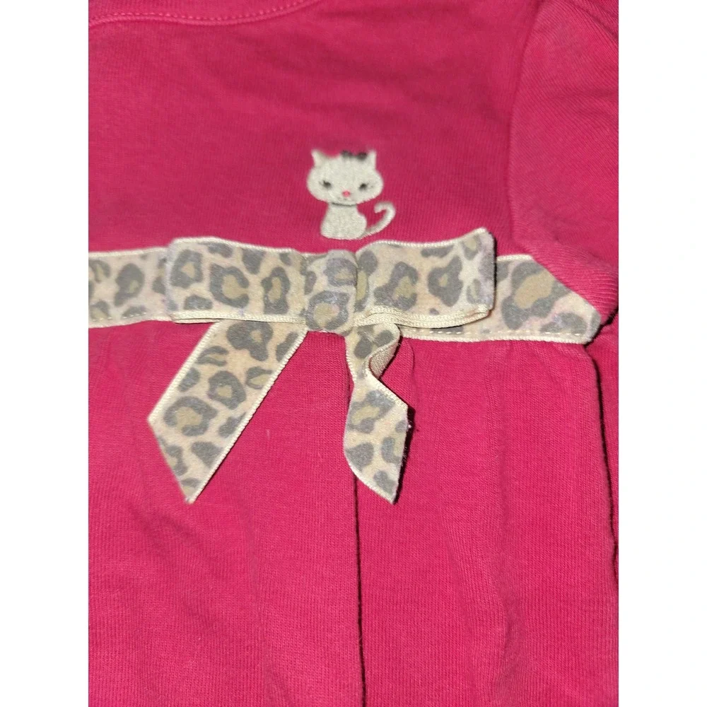 Gymboree layette line glamour kitty red cat‎ top size 12 18 months